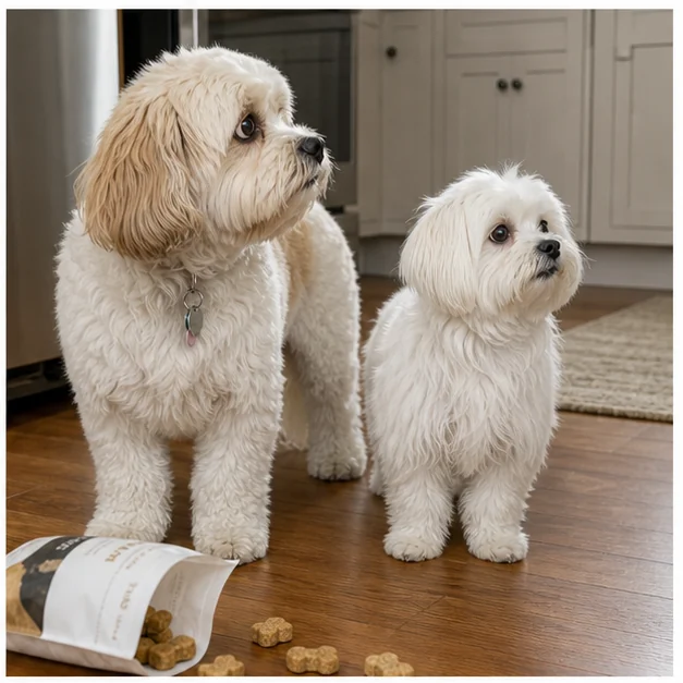 Molly and Shaina look up after hearing a noise.