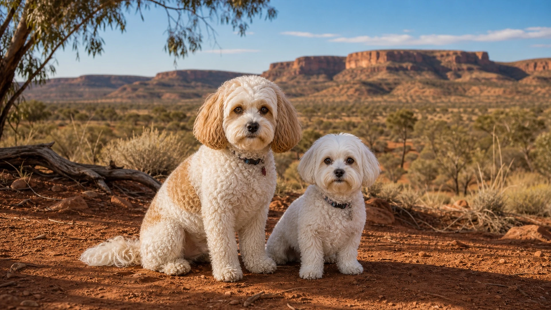 Molly and Shaina together at an Australian outback lookout