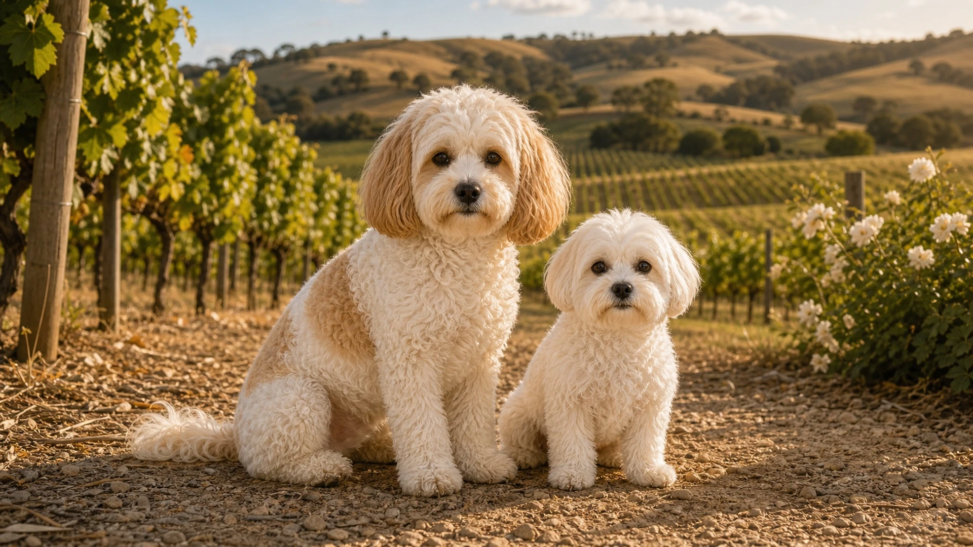 Molly and Shaina together at an Australian vineyard