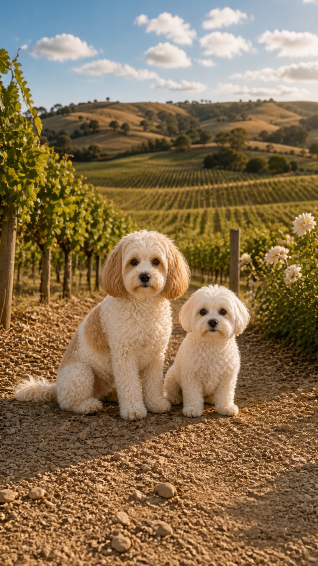 Vineyard View phone wallpaper